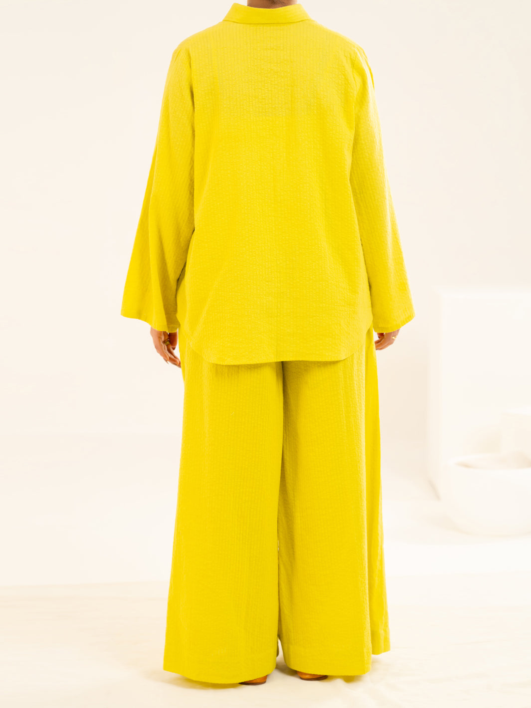Lime Seersucker 2Pc Stitched - AL-LKS-1136