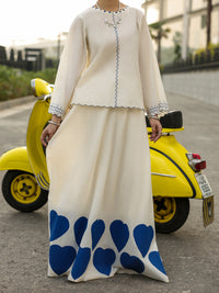 White Lawn Stitched 2Pc - AL-2PS-LKS-1143B