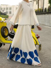 White Lawn Stitched 2Pc - AL-2PS-LKS-1143A