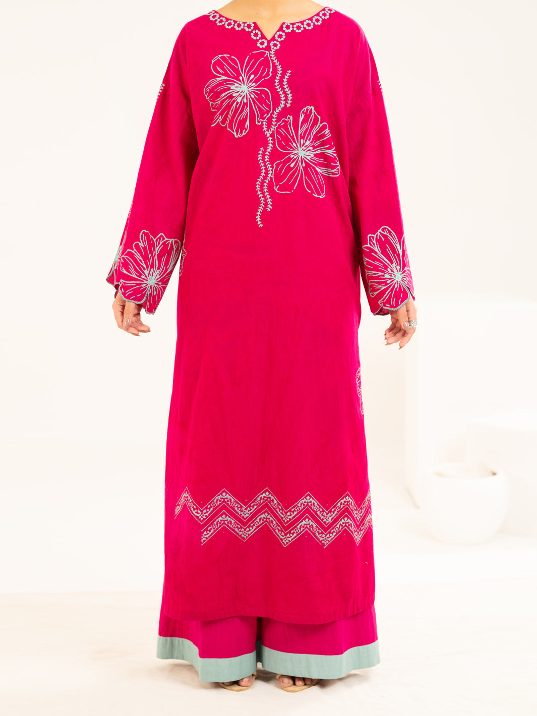 Fuchsia Lawn Stitched 2Pc - AL-2PS-LKS-1145