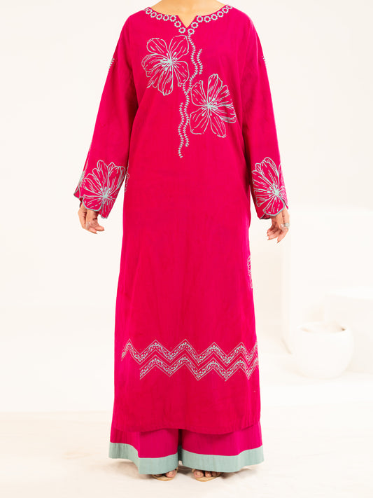 Fuchsia Lawn Stitched 2Pc - AL-2PS-LKS-1145