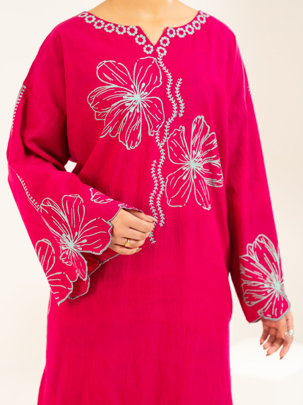 Fuchsia Lawn Stitched 2Pc - AL-2PS-LKS-1145