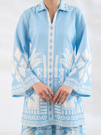 Blue Lawn Stitched 2Pc - AL-2PS-LKS-1150