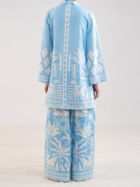 Blue Lawn Stitched 2Pc - AL-2PS-LKS-1150