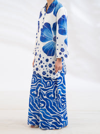 Blue Lawn Stitched 2Pc - AL-2PS-LKS-1151