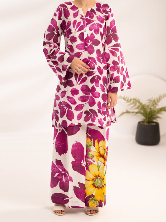 Purple Lawn 2Pc Stitched - AL-2PS-LKS-1153
