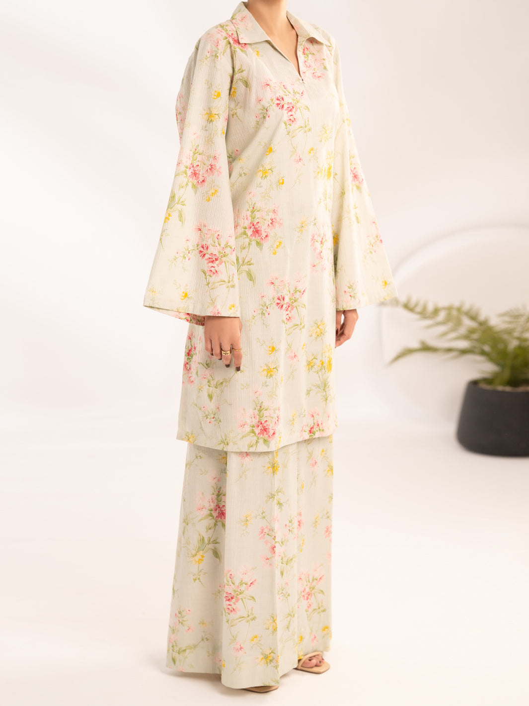 Brown Cotton Dobby 2Pc Stitched - AL-2PS-LKS-1156