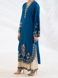 Blue Embroidered Lawn Kurti - AL-LK-1160