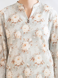 Light Grey Seersucker 2Pc Stitched - AL-2PS-LKS-1180