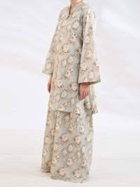 Light Grey Seersucker 2Pc Stitched - AL-2PS-LKS-1180
