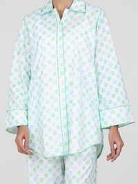 Light Green Cotton 2 Piece Stitched Nightwear - AL-LKS-NW-1011