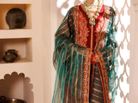 Rust Raw Silk 3Pc Formal Stitched - AL-3PS-LS-453