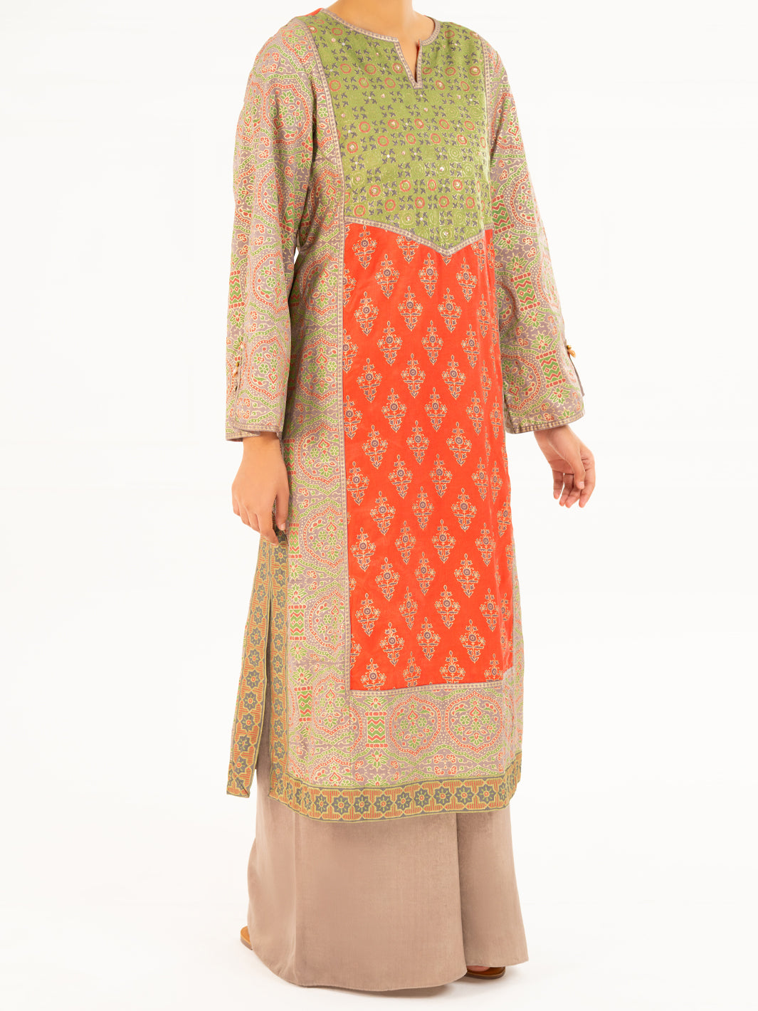 Skin Velvet Formal 2Pc Stitched - AL-LS-LKS-554