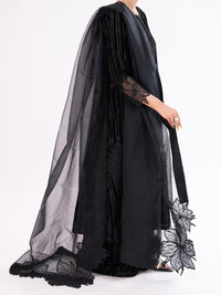 Black Velvet Formal 3Pc Stitched - AL-3PS-LS-562