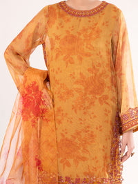 Mustard Mesuri Formal 3Pc Stitched - AL-3PS-LS-571
