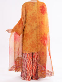 Mustard Mesuri Formal 3Pc Stitched - AL-3PS-LS-571