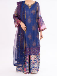 Purple Mesuri Formal 3Pc Stitched - AL-3PS-LS-572