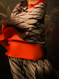 Black Silk Formal 3Pc Stitched - AL-3PS-SS-LS-582