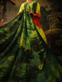 Green Silk Formal 3Pc Stitched - AL-3PS-SS-LS-583