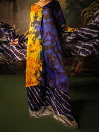 Blue Silk Formal 3Pc Stitched - AL-3PS-SS-LS-584