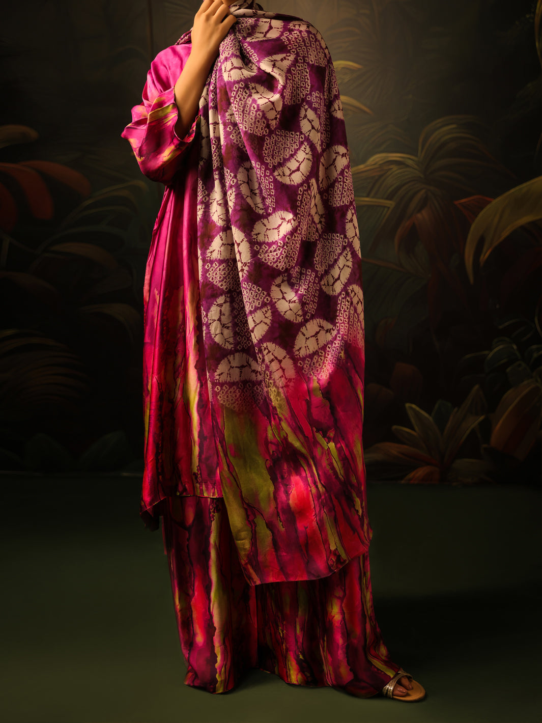 Purple Silk Formal 3Pc Stitched - AL-3PS-SS-LS-587