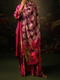 Purple Silk Formal 3Pc Stitched - AL-3PS-SS-LS-587