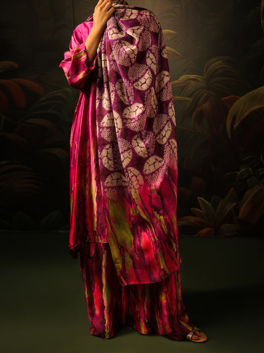 Purple Silk Formal 3Pc Stitched - AL-3PS-SS-LS-587