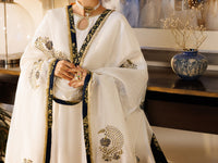 White Silk Formal Stitched 3PC - AL-3PS-LS-623