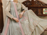 Pistachio Green Formal Stitched 3Pc - AL-3PS-LS-626