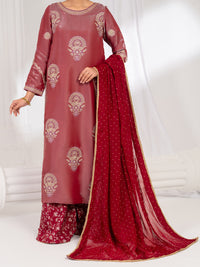Pink Lawa Silk Formal Stitched 3Pc - AL-3PS-LS-633