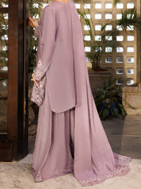 Light Purple Taffeta Silk Formal 3Pc Stitched - AL-3PS-LS-634