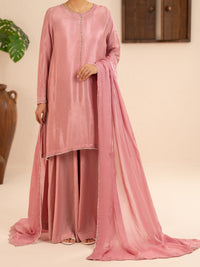Light Pink Sheesha Silk Formal Stitched 3Pc - AL-3PS-LS-639