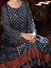 Blue Velvet Formal 2Pc Stitched - AL-LS-LKS-553