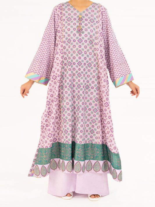 Purple Velvet Formal 2Pc Stitched - AL-LS-LKS-555