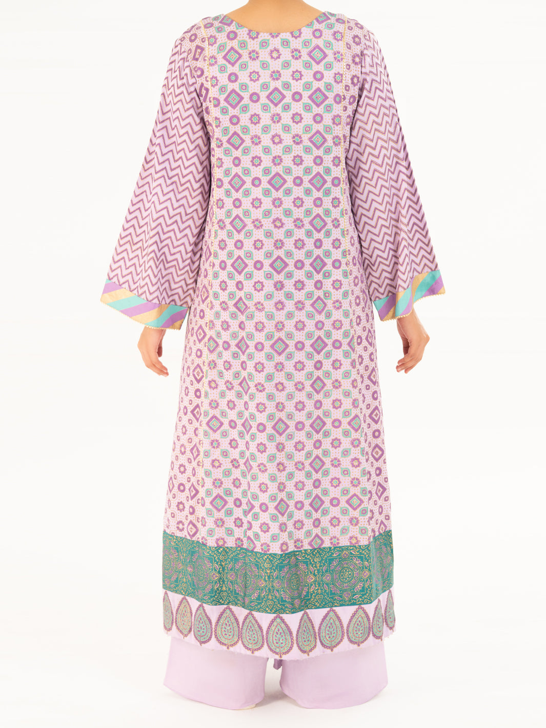 Purple Velvet Formal 2Pc Stitched - AL-LS-LKS-555