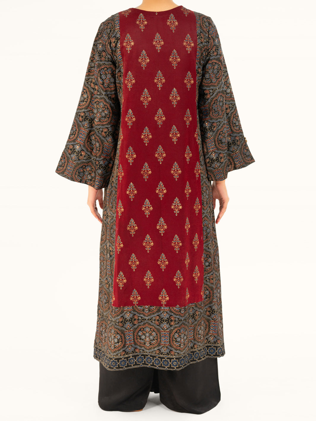 Black Velvet Formal 2Pc Stitched - AL-LS-LKS-556