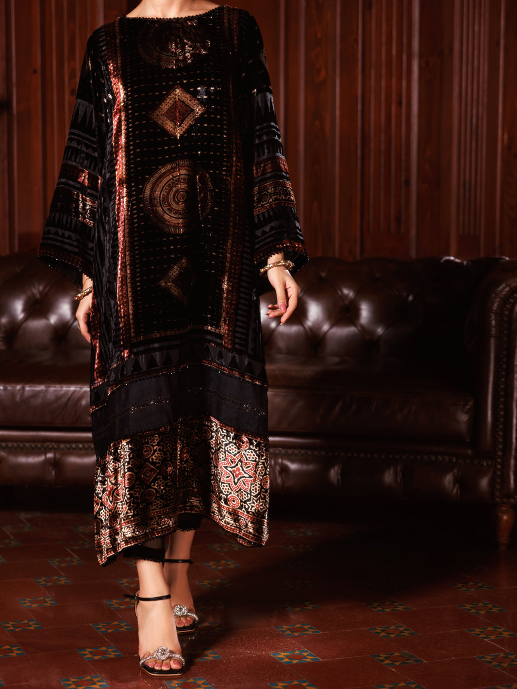 Multicolor Palachi Formal 2Pc Stitched - AL-LS-LKS-558