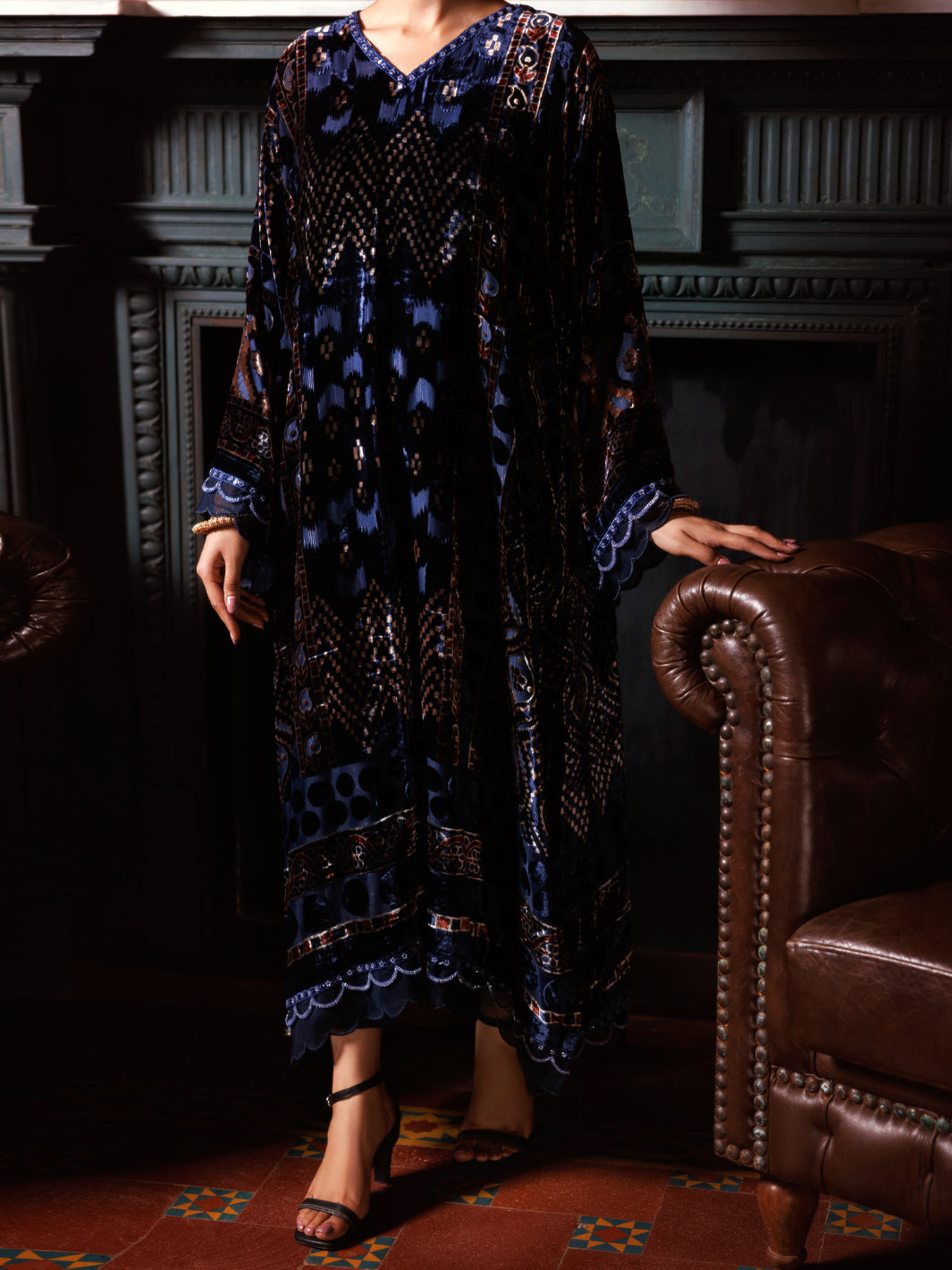 Blue Palachi Formal 2Pc Stitched - AL-LS-LKS-559
