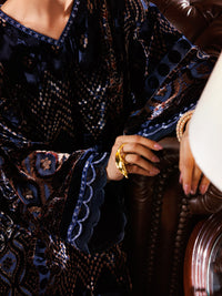 Blue Palachi Formal 2Pc Stitched - AL-LS-LKS-559