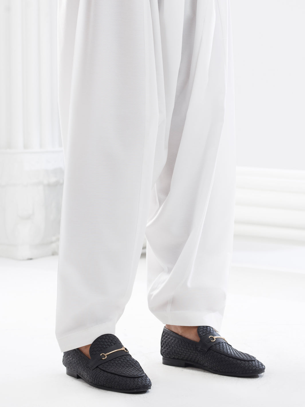 White Blended Shalwar - AL-MS-CS-022