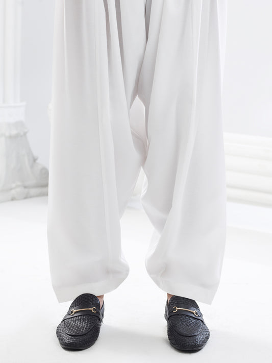 White Blended Shalwar - AL-MS-CS-022