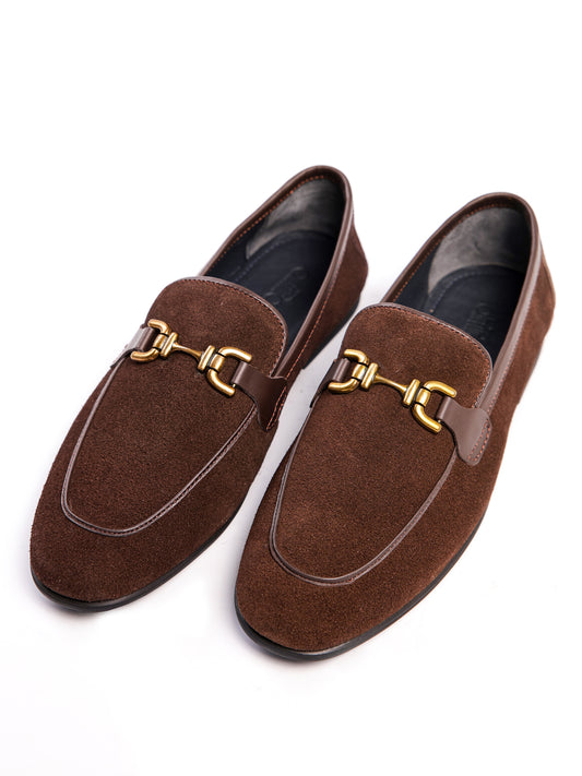 Brown Leather Shoes -AL-MSHO-048