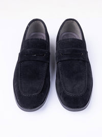 Black Suede Casual Shoes - AL-MSHO-051