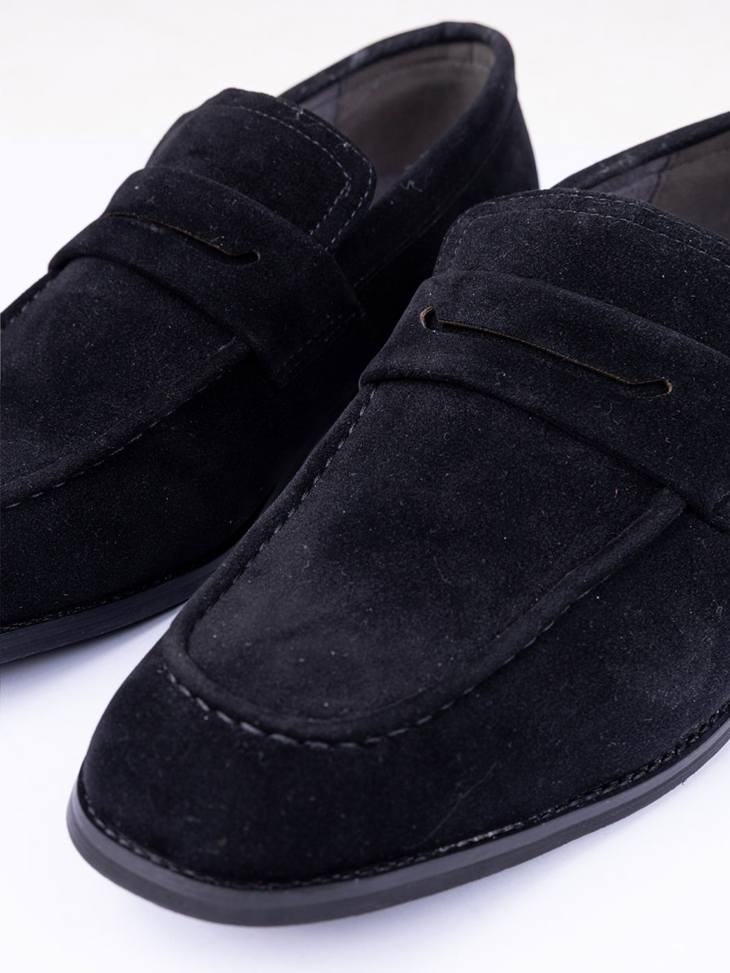 Black Suede Casual Shoes - AL-MSHO-051