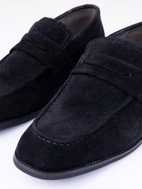Black Suede Casual Shoes - AL-MSHO-051