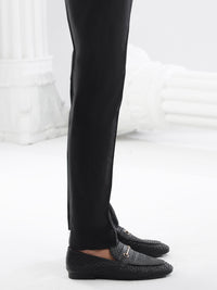 Black Cotton Trousers - AL-MTR-008B-R24
