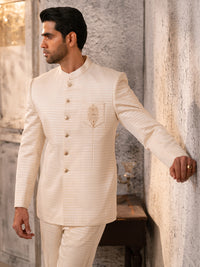 Off White Prince Coat - AL-PCS-069