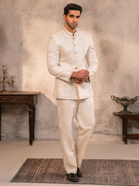 Cream Prince Coat - AL-PCS-076