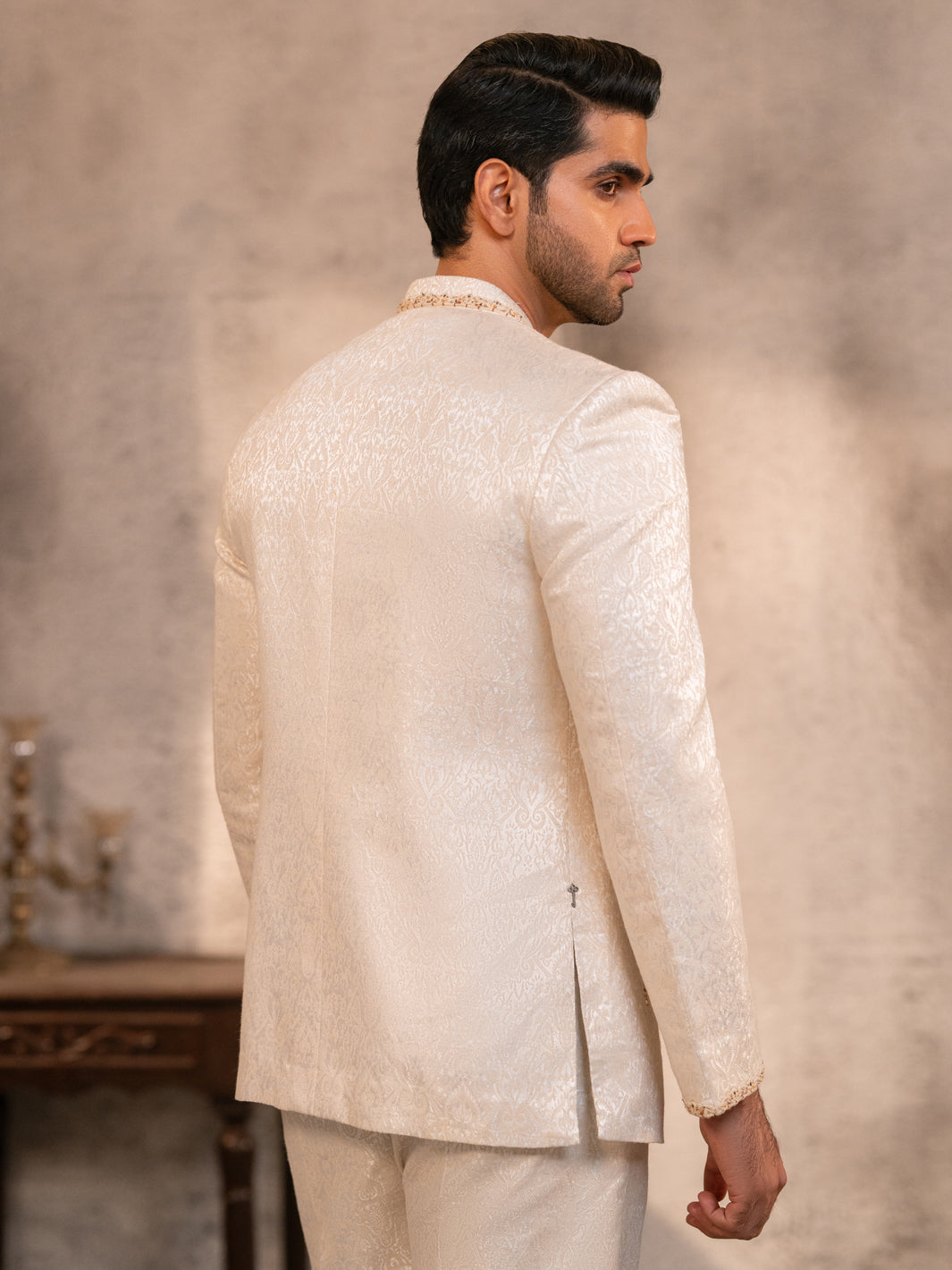 Cream Prince Coat - AL-PCS-076