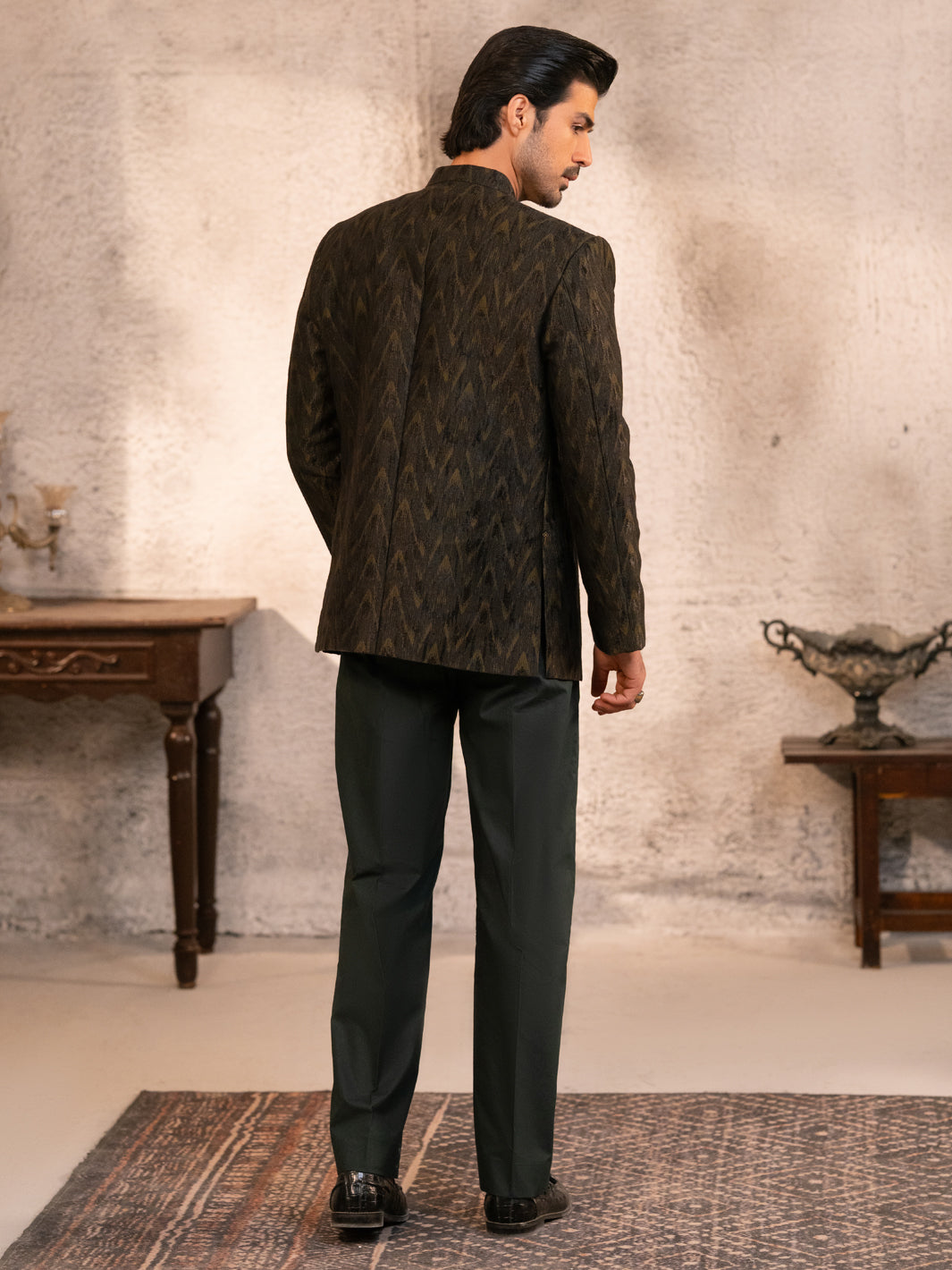 Green Prince Coat - AL-PCS-077